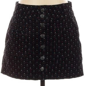 Free People Joanie Corduroy Mini Button Skirt
